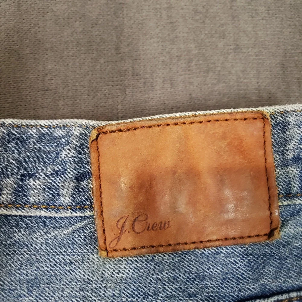 J.Crew‎ Denim Shorts Womens 26 Blue High Rise Cuffed 100% Cotton E5862